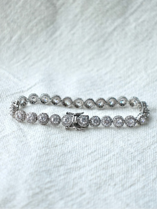 Jewelry - NEW! Rhodium Plated Premium CZ Stones | Bracelet